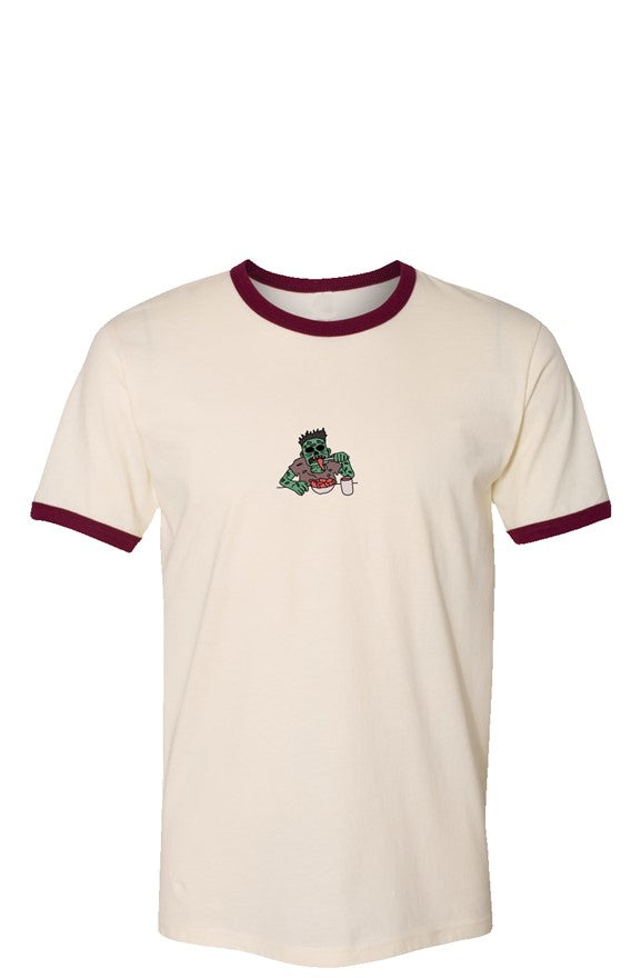 Hungry Zombie Vintage Ringer T-Shirt