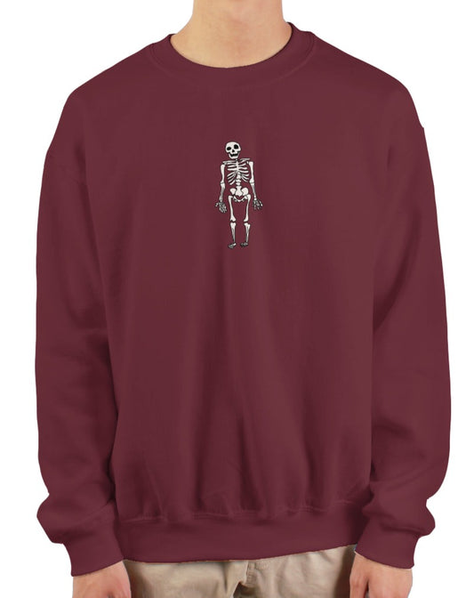 Skeleton gildan heavy crewneck sweatshirt